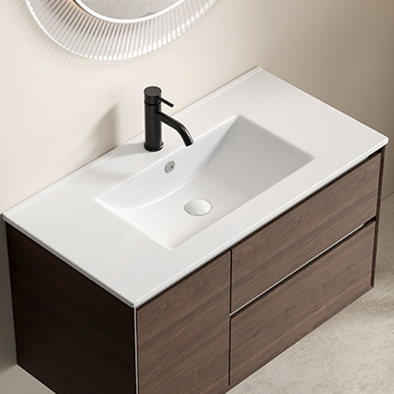 36Inch Bathroom Vessel Sink, Glossy Finish, Porcelain, To Scratching And Chipping White Ceramic, Fired At Heat, Low Maintenance