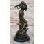 Statue de violoniste en bronze? Sculpture gracieuse de musicien pour décor de maison ou de studio