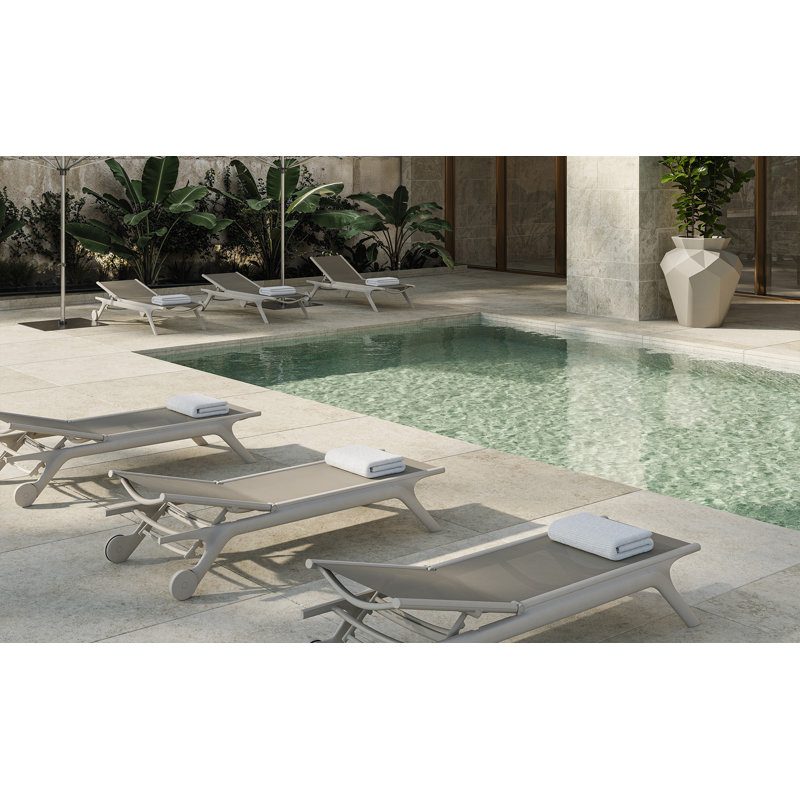 AFRICA Sun Lounger, White