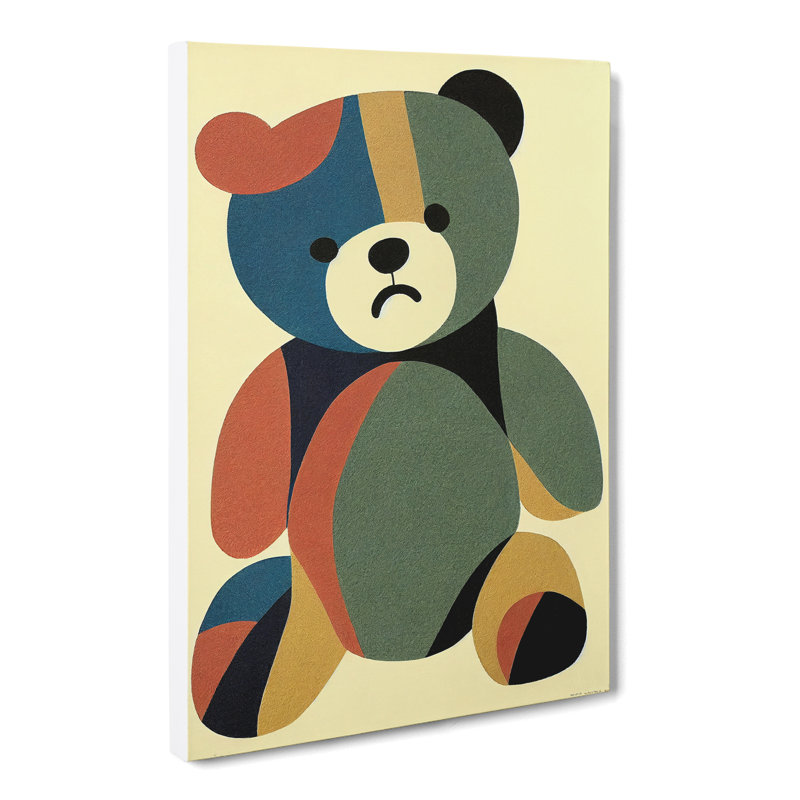 Teddy Bear Mid Century Vol.3 - Wrapped Canvas, 60cm H x 40cm W x 3cm D