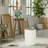 Metal Stripe Accent Table