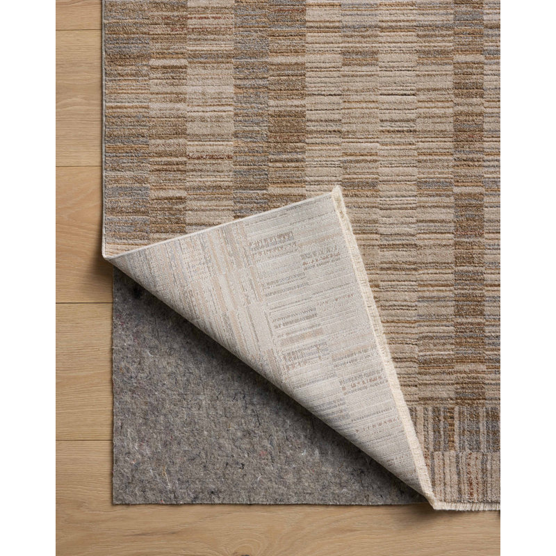 Cali Natural Geometric Wool Blend Area Rug 7'10" x 10'