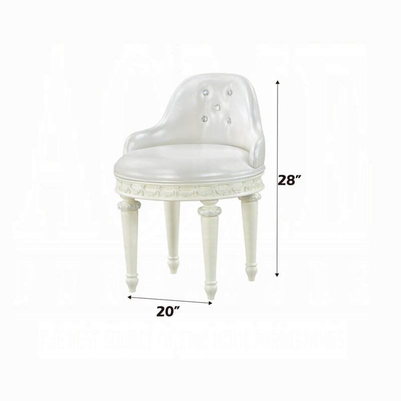 Fauteuil de coiffeuse Maliaka avec pivot