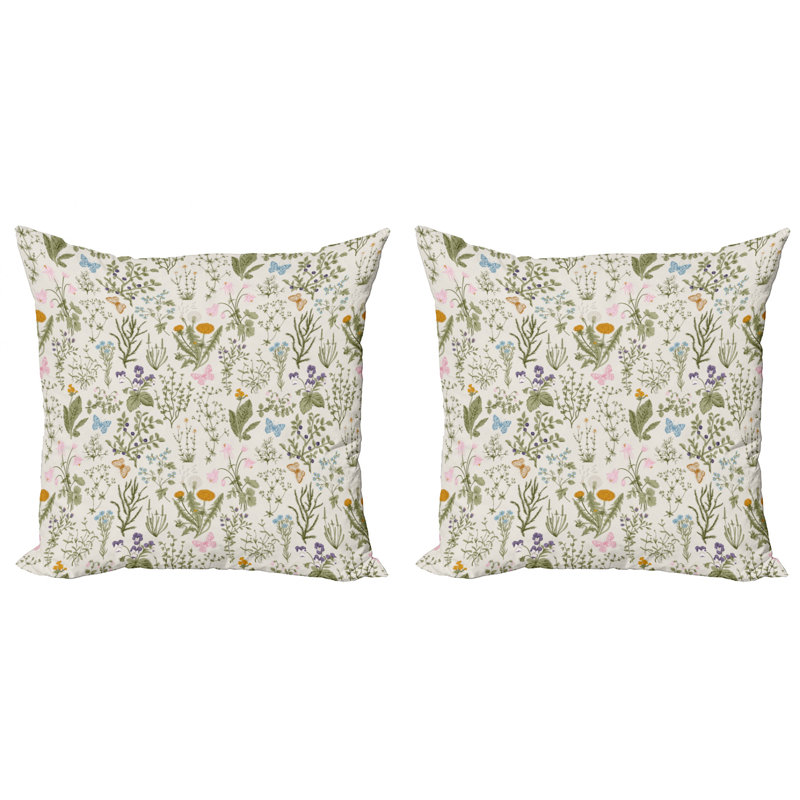 Ambesonne Square Pillow Cover, 16" x 16"