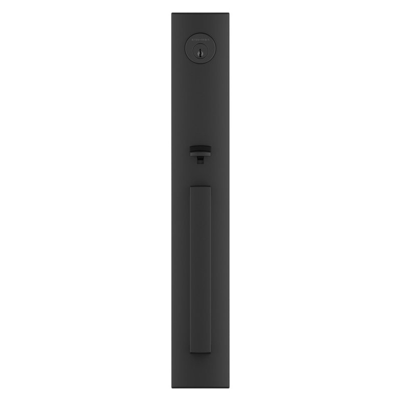 Santa Cruz Handleset, Square Lever, Satin Black, 2.69" W x 2.41" D