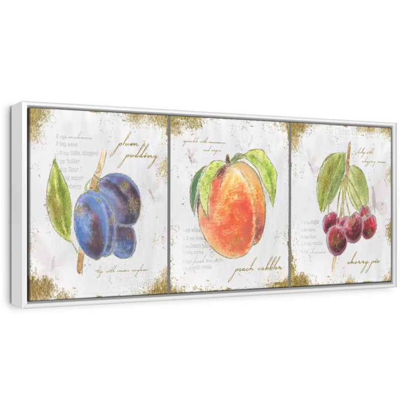 Trésors du jardin II, Cadre flottant blanc, 28 po x 10 po