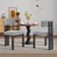 Chaises de salle à manger rembourrées sans accoudoirs avec pieds en métal l 19,48 "(ensemble de 2)-1283071014