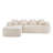 Chenille L-Shaped Sectionals Sofa With Four Pillows-1762541894