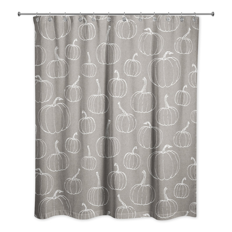 No Pattern And Not Solid Color Shower Curtain, Gray