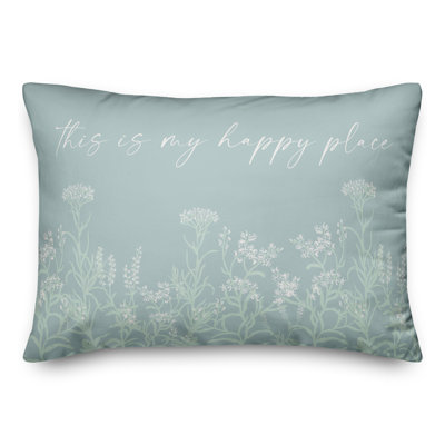 Housse et insert de coussin rectangulaire This Is My Happy Place