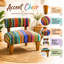 Chaise d'appoint Boho avec coussin en coton tissé à la main