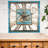 Wall Clock 24" Square Oversized for Living Room decor with Real Moving Gears America Collection-94246276