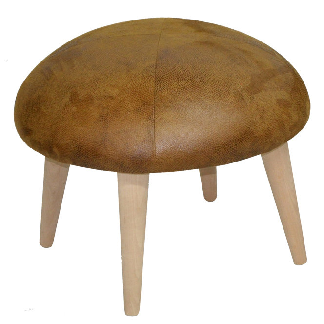 Solid + Manufactured Wood Accent Stool, Brown