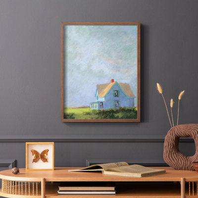 «Blue Cape», reproduction encadrée - bois massif