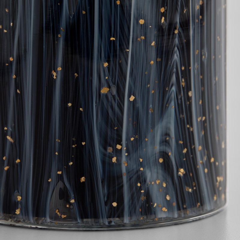 Infinity Handcrafted Glass Table Vase, 11.25" H x 4.25" W x 4.25" D
