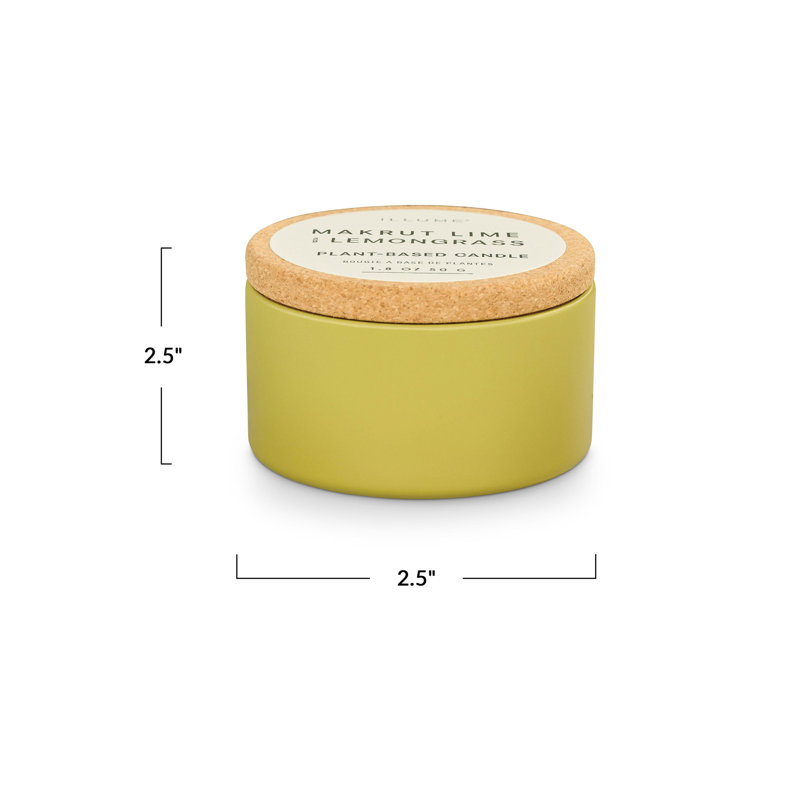 ILLUME Verde Tin w/Cork Lid, Lime & Lemongrass