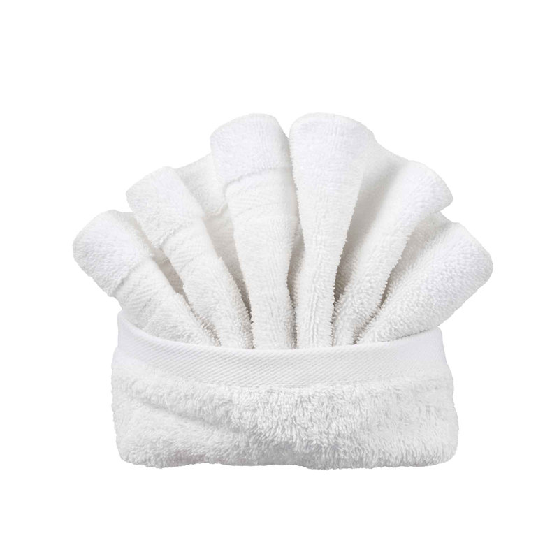 Ensemble de serviettes de bain 6 pièces en tissu éponge personnalisé, Bleu, Oui
