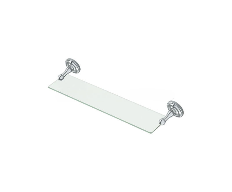 Deltana R2015-U26 18" Length R Series Towel Glass Shelf Polished Chrome, Polished Chrome