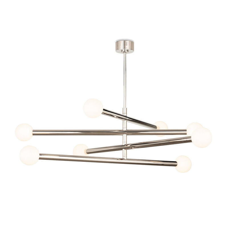Beaubien Chandelier, Polished Nickel
