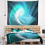 Tapisserie bleue fractale-28496103
