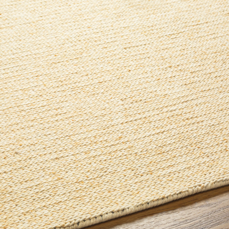 Tapis en laine tissé à plat à la main de couleur unie Rectangle Tex, Rectangle 8 pi x 10 pi