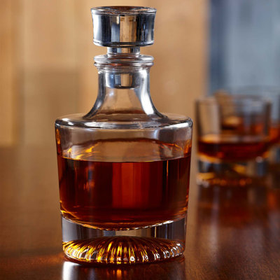Asya Globe Pyramid 23.66 oz. Whiskey Decanter