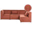 4 Seater Corduroy Corner Sectional-763557749