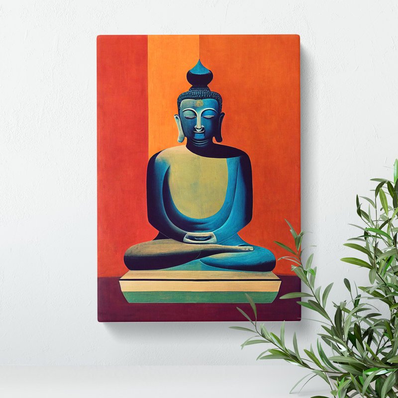 Radiant Buddha - Wrapped Canvas, 50cm H x 35cm W x 3cm D