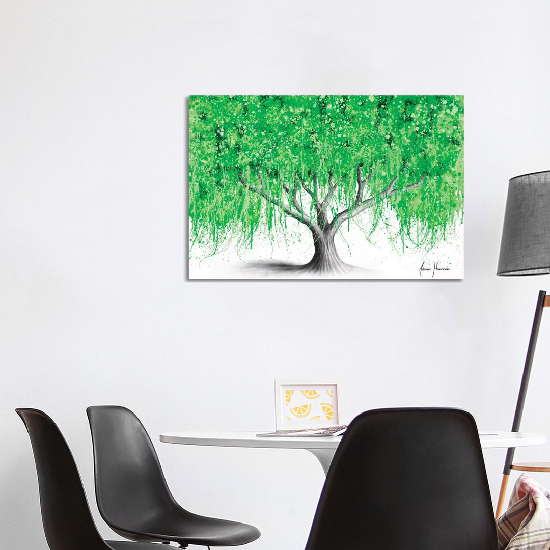 Waterside Willow Tree von Ashvin Harrison - Galerie-Giclée auf Leinwand