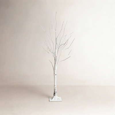 White 4' Pre-Lit Christmas Tree