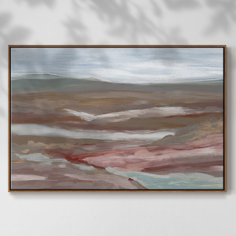 Valley of Fall, reproduction d'art sur toile, H 25 po x l 37 po x P 2 po, Noyer