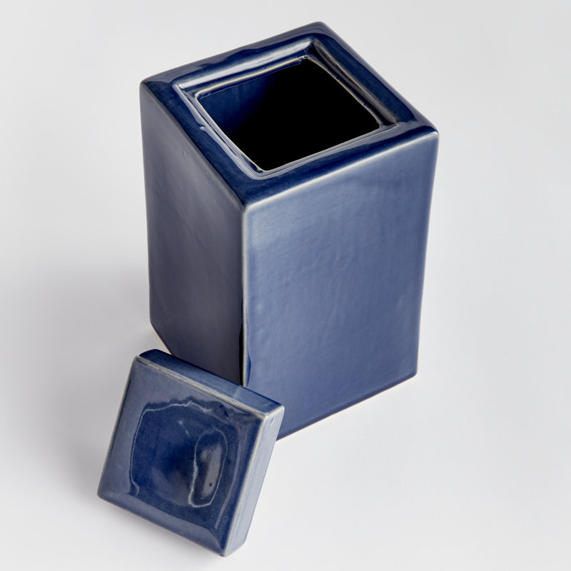 Grand pot Katelynd, Bleu, H 9,5 po x l 5,25 po x P 5,25 po