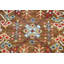 Tapis brun en laine noué à la main de conception unique 8 pi 1 po x 9 pi 8 po Mahbub