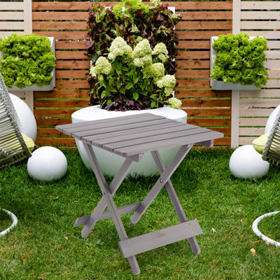 Table de patio pliante carrée pour l'extérieur