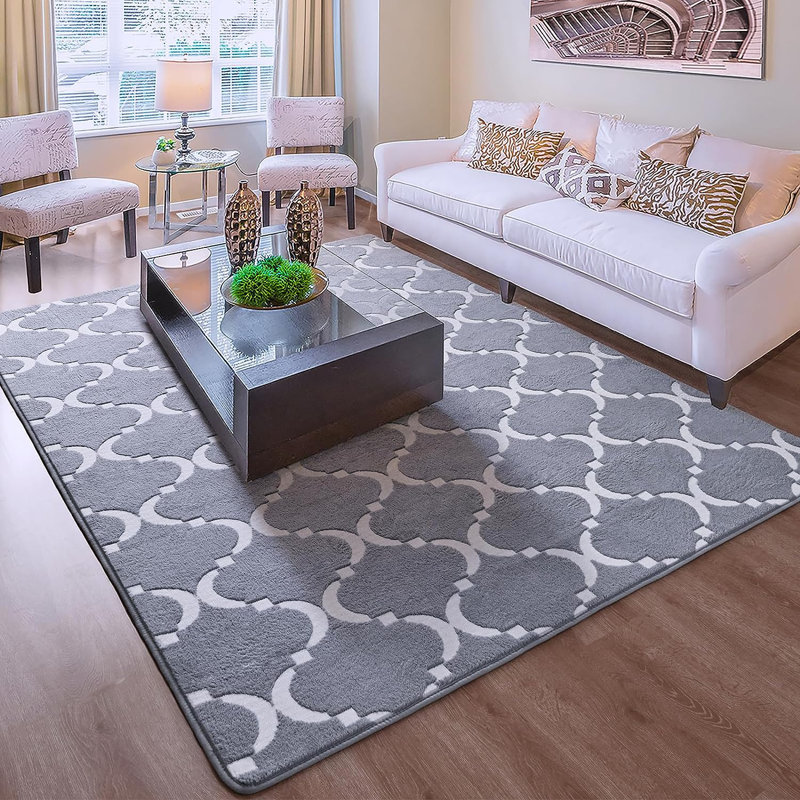 Geometric Indoor Rug, Rectangle 5' x 8'