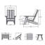 Chaise Adirondack en plastique avec table Byrnes-1719766160