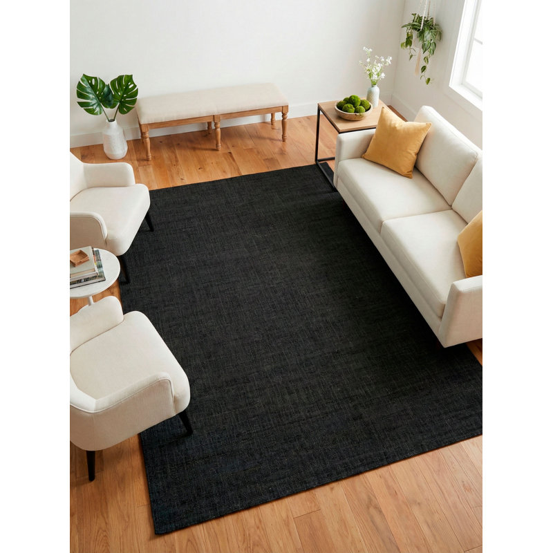 Wabi Sabi Area Rug in Black/White, Rectangle 5' x 8'