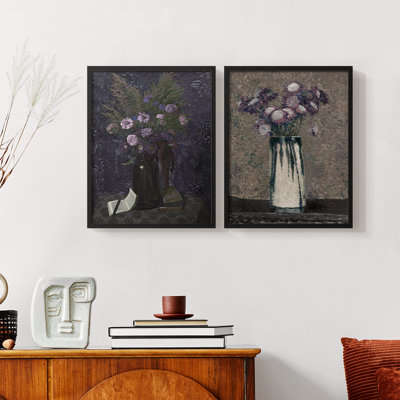 «Vintage Floral XLV III», 2 pièces