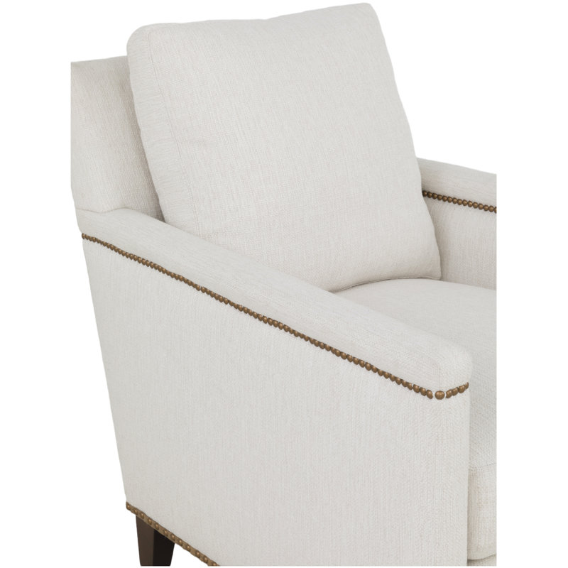 Upholstered Armchair, Tobacco, Small Aged Bronze, 1149 Olive