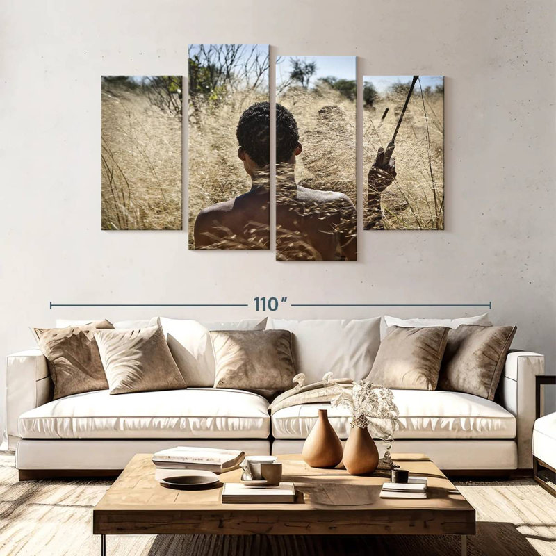 Senne, chasseur africain, H 54 po x l 84 po