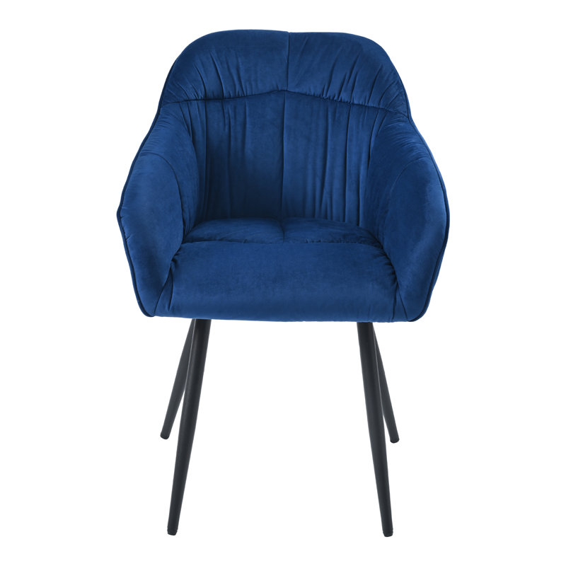 Astare 42 cm H Velvet Armchair, Blue