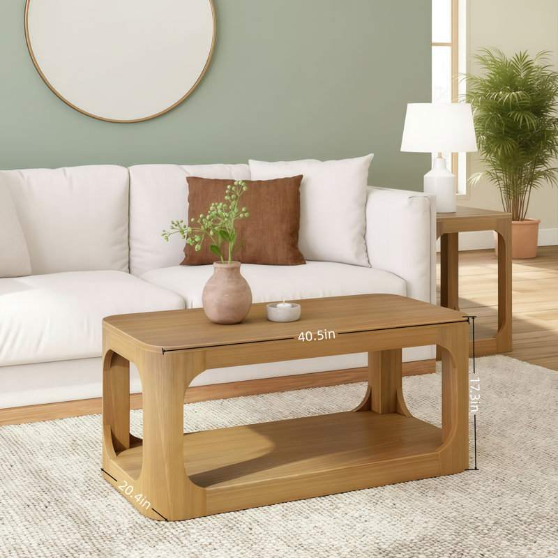 Table basse de rangement Hickory