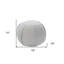 Repose-pieds 18 po gris 100% coton