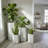 Hexagon Column Planter MD - White-1029708487-1029708504