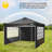10 Ft. W X 10 Ft. D Steel Pop-Up Waterproof Canopy Tent Ez Outdoor Patio Market Backyard Canopy-99193940