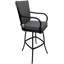 Tabouret d'extérieur en aluminium avec coussin Travisha-753767714-790958127-790958128