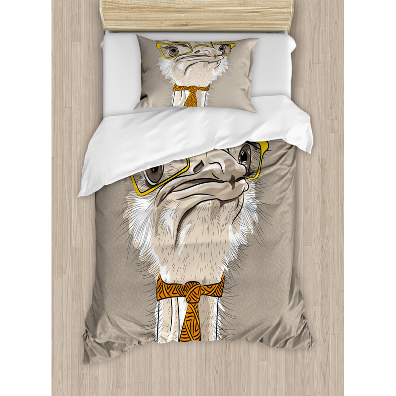 Indie Farmhouse / Country Polyester Duvet Cover, Twin