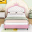 Lit en cuir PU avec tête de lit capitonnée Crown Fantasy-286119737