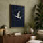 Crane in Flight Japandi - Wrapped Canvas-421115729-421115734