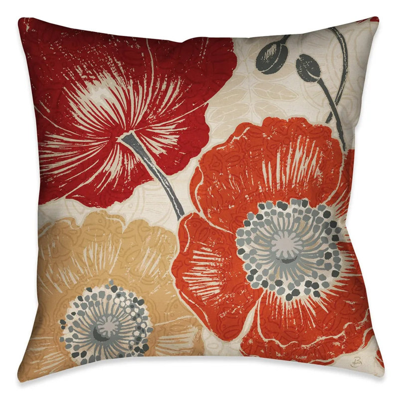 Coussin décoratif d'intérieur A Poppy Touch A Poppys Touch II, H 20 po x l 20 po